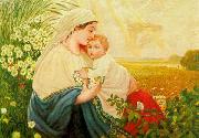 Adolf Hitler Mother Mary with the Holy Child Jesus Christ France oil painting artist